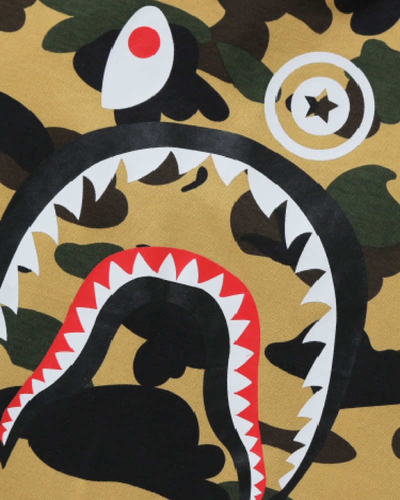 Hauts Bape 1st Shark 3/4 Sleeve Jaune Enfant | AXW-19914958